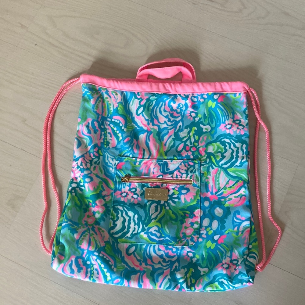 Lilly Pulitzer drawstring bag
